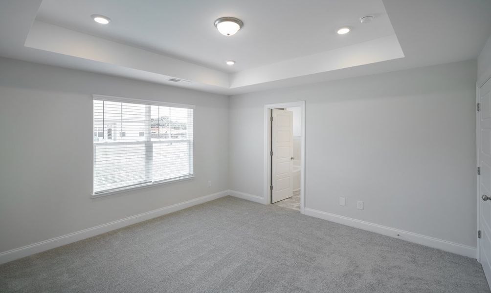 Representative unfurnished interior of a home built from the The McKee by Cothran Homes in Holly Ridge, Greenville (Image 38). Representative unfurnished interior of a home built from the The McKee by Cothran Homes in Holly Ridge, Greenville (Image 38).