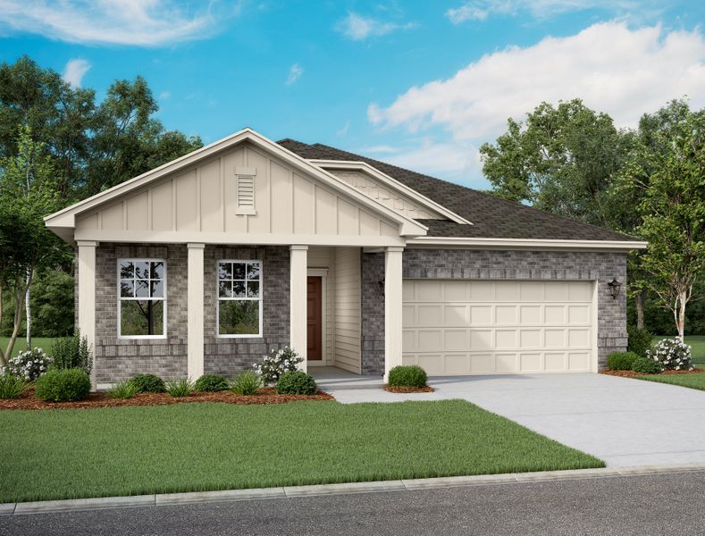 Representative exterior photo of a completed home built from the Aurora by Starlight Homes in Noble Ridge, Howe, TX (Image 2).