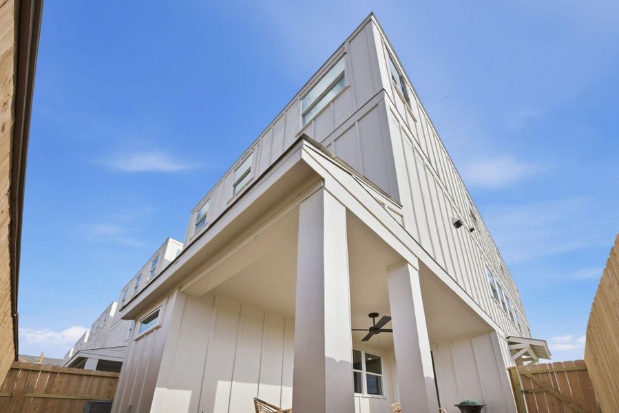 Exterior details and patio area of a home in , Houston (Image 31).