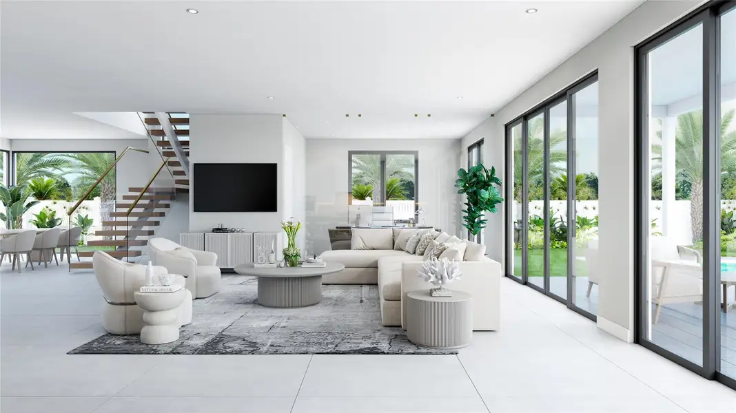 Furnished interior view inside a new home in , Fort Lauderdale (Image 5). Furnished interior view inside a new home in , Fort Lauderdale (Image 5).