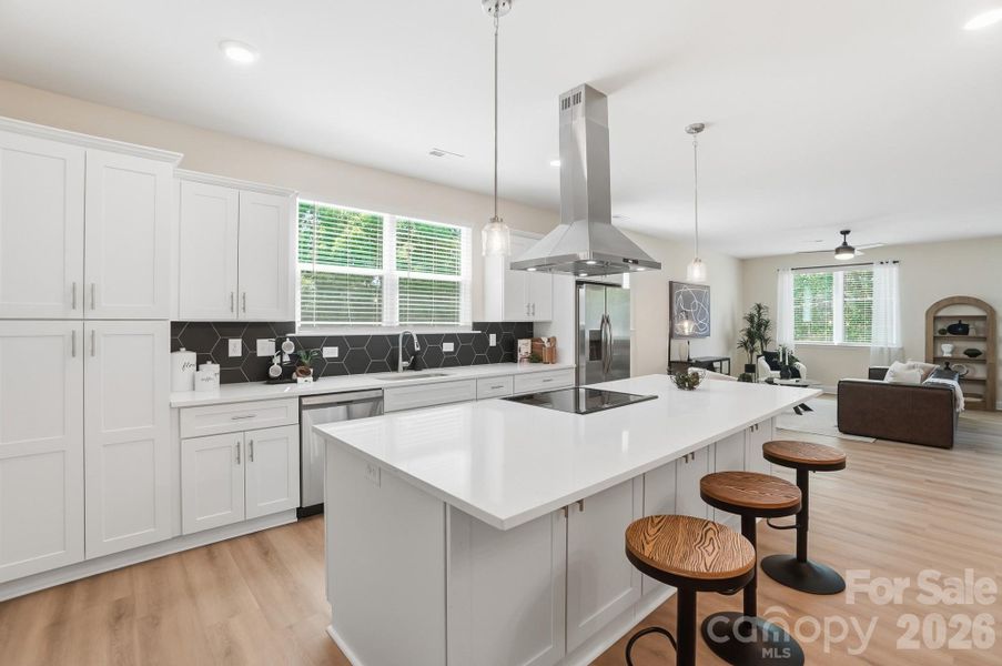 Furnished interior view inside a new home in , Charlotte (Image 8).