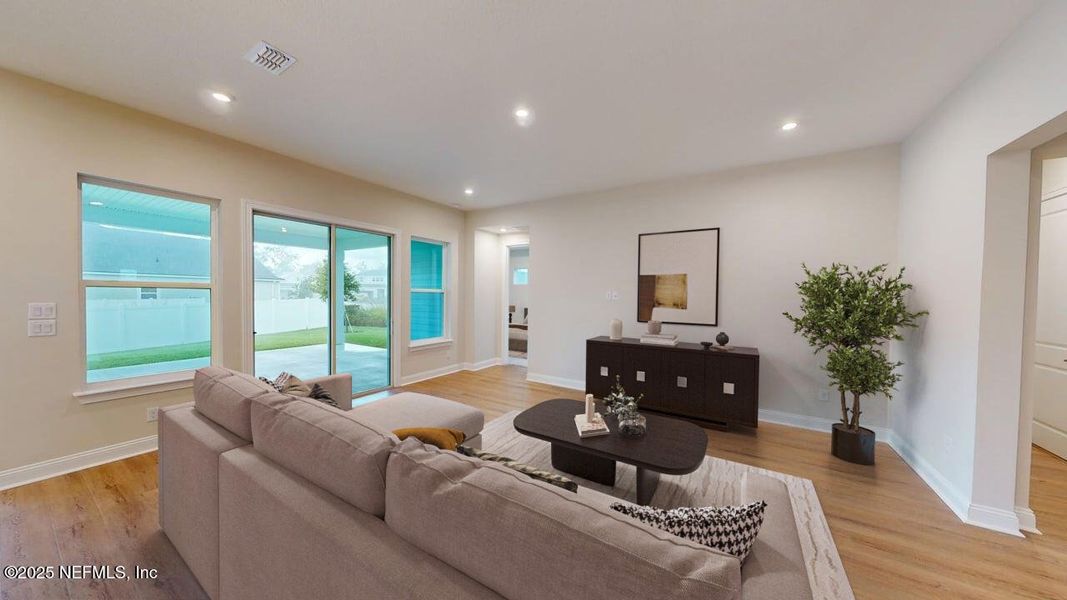 Furnished interior view inside a new home in RiverTown - Ravines, St. Johns (Image 6). Furnished interior view inside a new home in RiverTown - Ravines, St. Johns (Image 6).