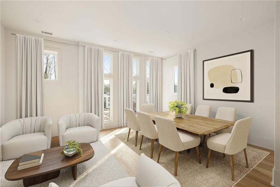 Furnished interior view inside a new home in , Chattahoochee Hills (Image 4).