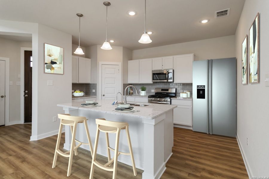 Furnished interior view inside a new home in Hickory Ridge, Elmendorf (Image 11).