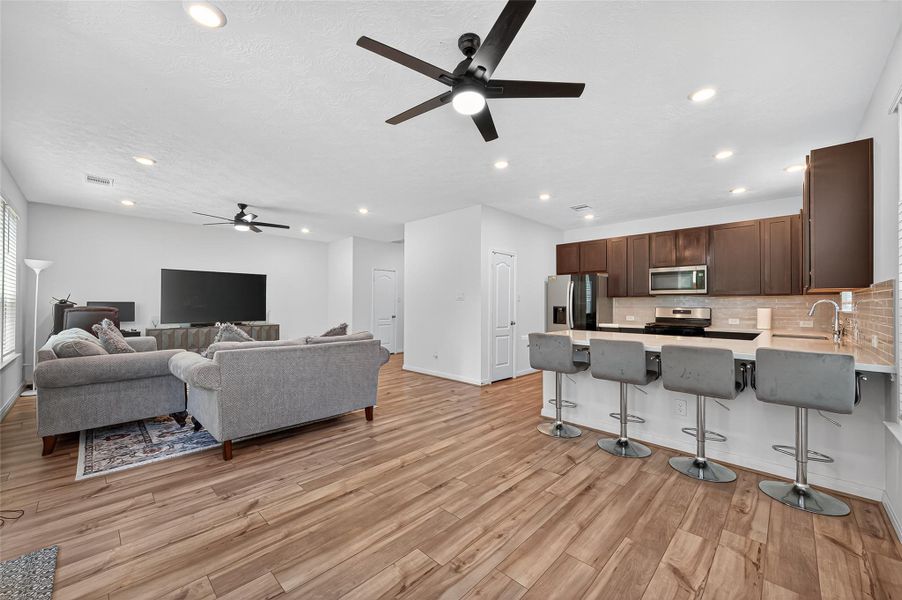 Furnished interior view inside a new home in Creekside Court, Magnolia (Image 6). Furnished interior view inside a new home in Creekside Court, Magnolia (Image 6).