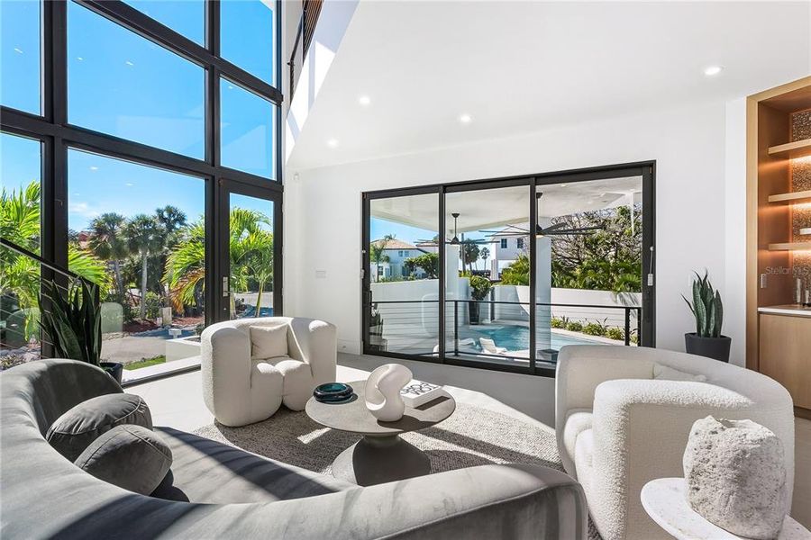 Exterior details and patio area of a home in , Longboat Key (Image 3). Exterior details and patio area of a home in , Longboat Key (Image 3).