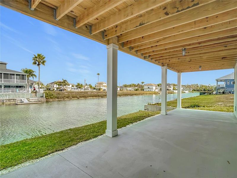 Exterior details and patio area of a home in , Hernando Beach (Image 3).