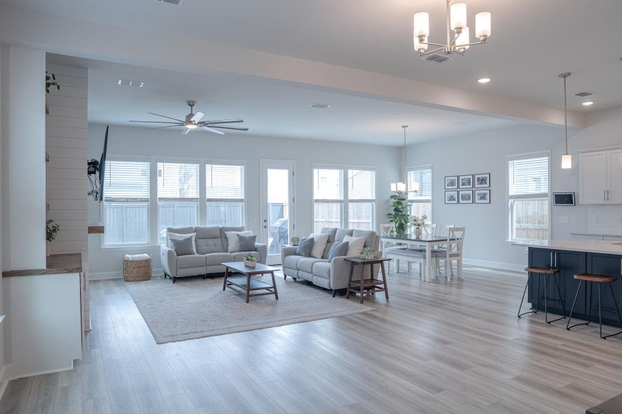 Furnished interior view inside a new home in Park's Edge at Carolina Bay, Charleston (Image 43). Furnished interior view inside a new home in Park's Edge at Carolina Bay, Charleston (Image 43).