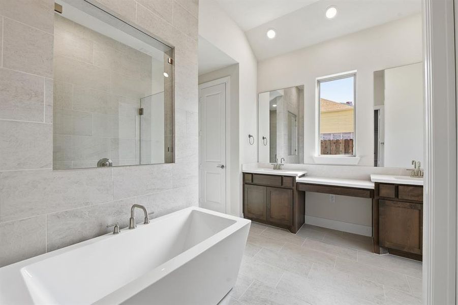 Furnished interior view inside a new home in Wildflower Ranch: 60ft. lots, Dish (Image 6).