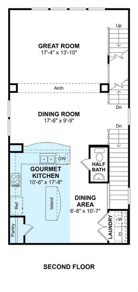 The Radcliffe II floor plan by K. Hovnanian Homes. 2nd Floor shown. *Prices, plans, dimensions, features, specifications, materials, and availability of homes or communities are subject to change without notice or obligation.
