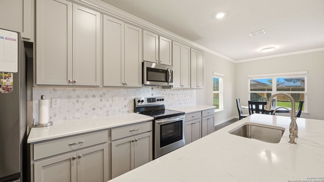 Furnished interior view inside a new home in Legend Pond, New Braunfels (Image 6). Furnished interior view inside a new home in Legend Pond, New Braunfels (Image 6).