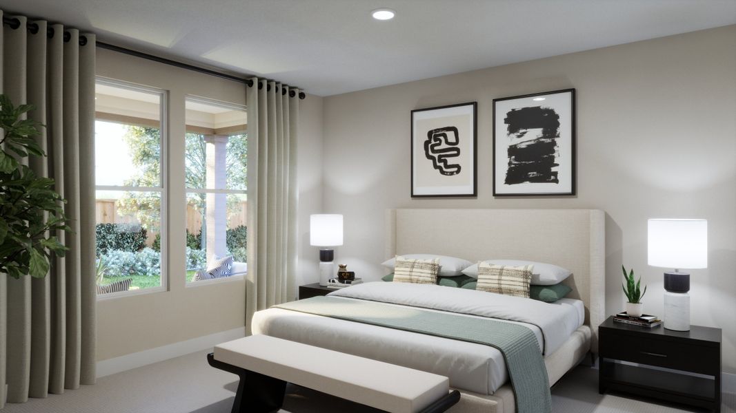 Furnished interior view inside a new home in Lariat, Liberty Hill (Image 9).