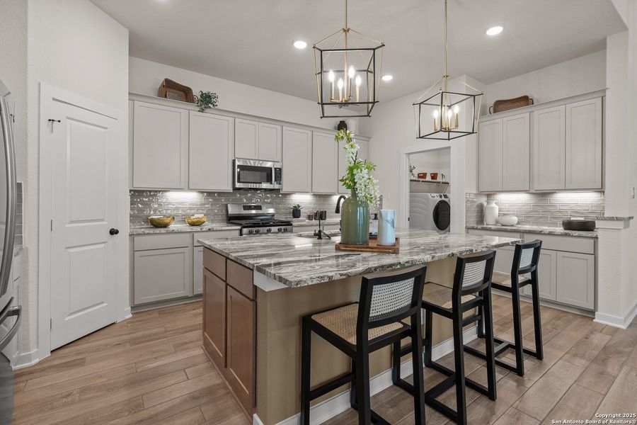 Furnished interior view inside a new home in The Crossvine – Garden Homes, Schertz (Image 5).