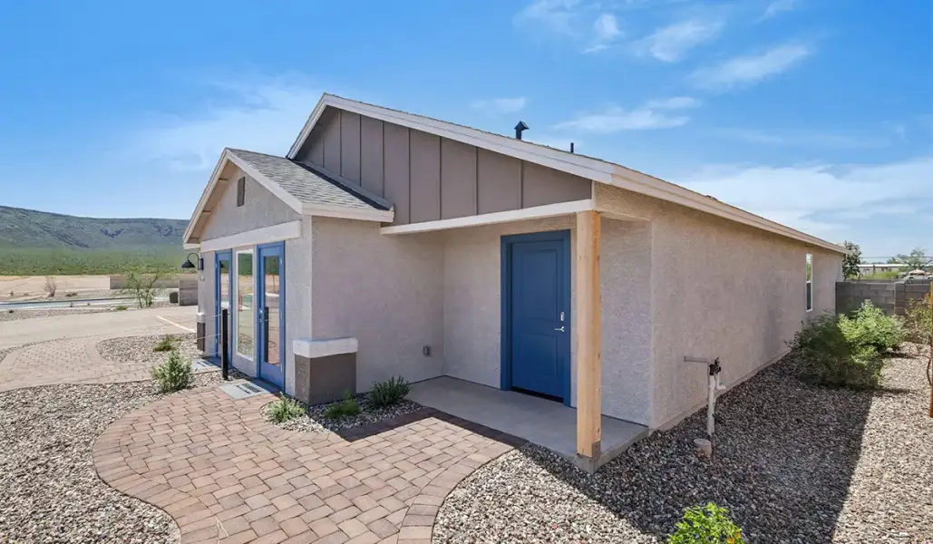 Representative exterior details of a home built from the Cedar - T30C by D.R. Horton in Sorrel Ridge Estates, Tucson (Image 4). Representative exterior details of a home built from the Cedar - T30C by D.R. Horton in Sorrel Ridge Estates, Tucson (Image 4).
