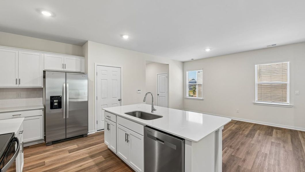 Furnished interior view inside a new home in The Falls at Newton, Newton (Image 5).