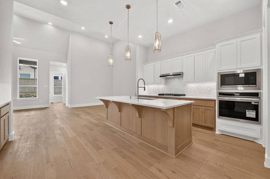 Furnished interior view inside a new home in Pecan Square, Northlake (Image 8). Furnished interior view inside a new home in Pecan Square, Northlake (Image 8).