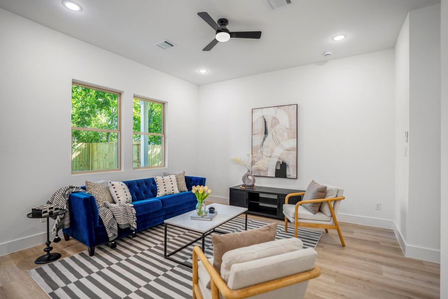 Furnished interior view inside a new home in , Houston (Image 19).