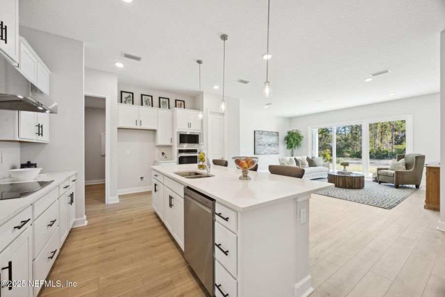 Furnished interior view inside a new home in Katie Cove, Jacksonville (Image 10). Furnished interior view inside a new home in Katie Cove, Jacksonville (Image 10).