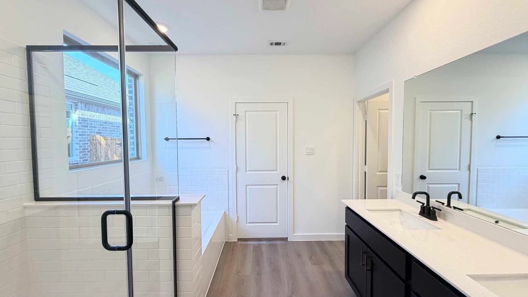 Primary Bathroom Construction Progress featuring the Oxford Collection