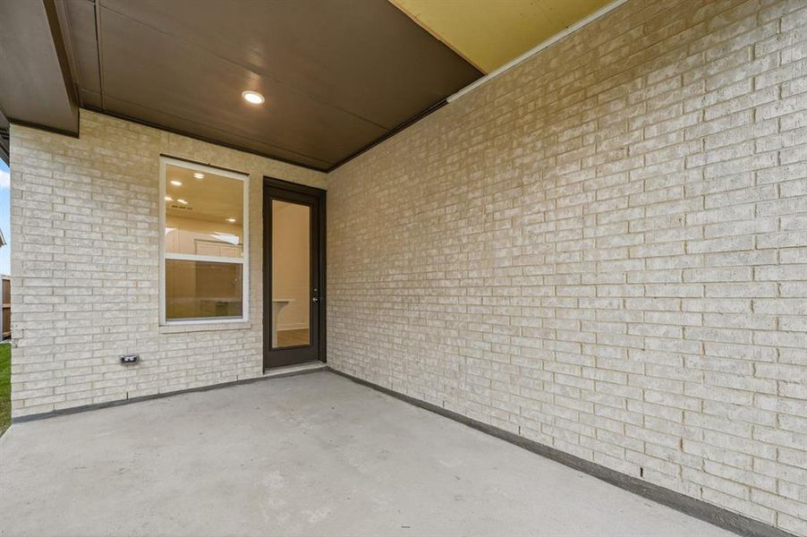 Exterior details and patio area of a home in Waterscape: 50ft. lots, Royse City (Image 2).