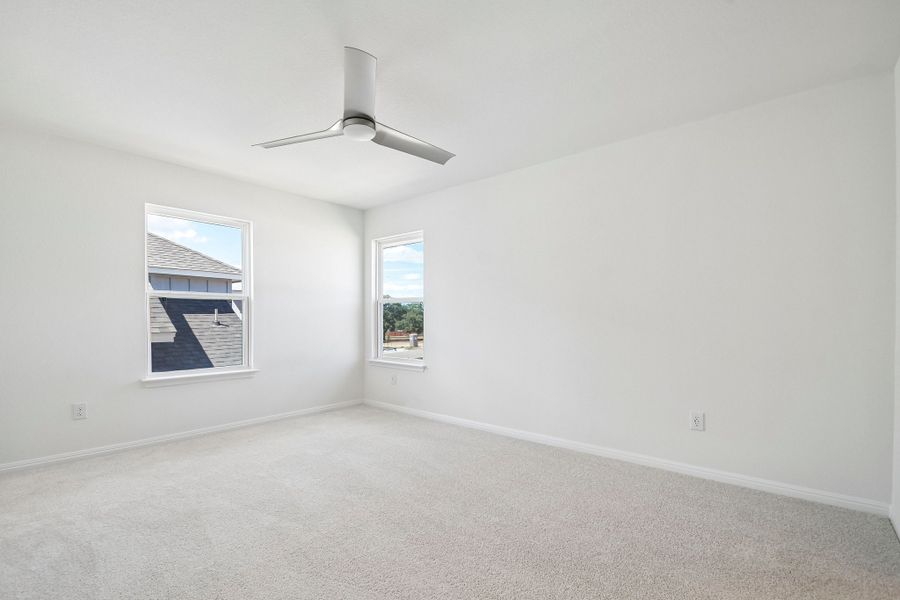 Spacious, unfurnished interior of a new home in Foxfield, Austin (Image 17). Spacious, unfurnished interior of a new home in Foxfield, Austin (Image 17).