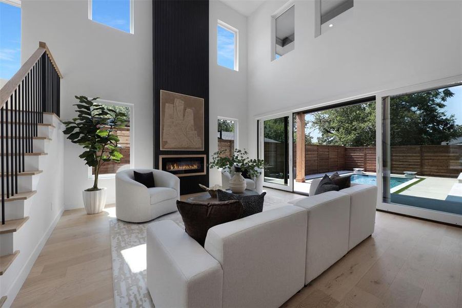 Furnished interior view inside a new home in , Dallas (Image 14).