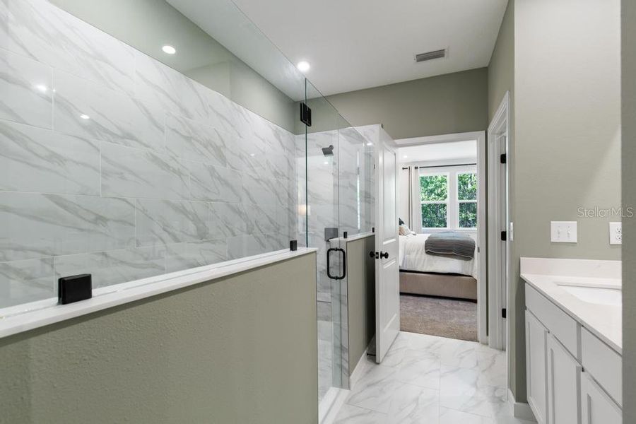 Furnished interior view inside a new home in Seminole Palms, Palm Coast (Image 61).