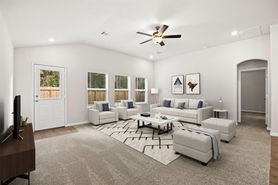 Furnished interior view inside a new home in Enclave at Dobbin, Magnolia (Image 10). Furnished interior view inside a new home in Enclave at Dobbin, Magnolia (Image 10).