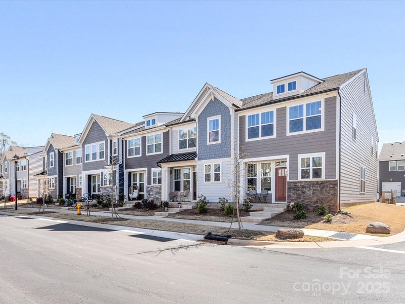 Front exterior of a new home in Smith Farm, Belmont, NC, highlighting curb appeal (Image 22).