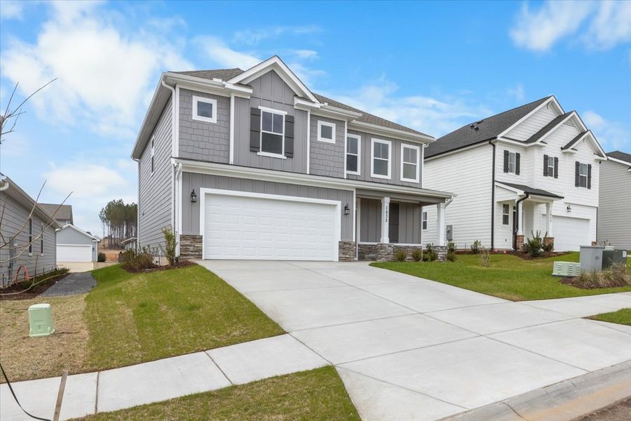 Front exterior of a new home in Tillery Park, Grovetown, GA, highlighting curb appeal (Image 22).