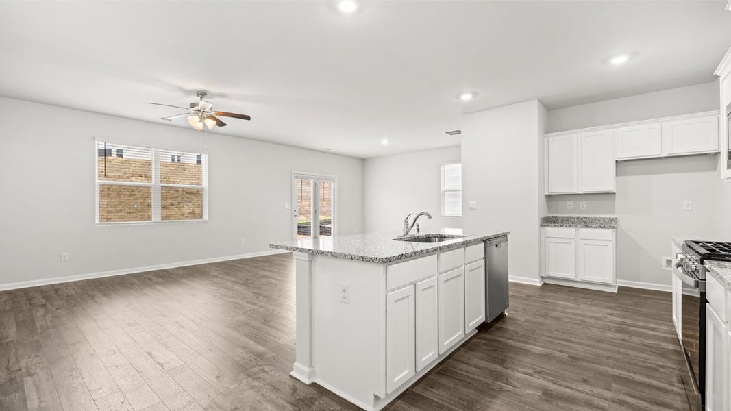 Furnished interior view inside a new home in The Abbey at Trolley Run Station, Aiken (Image 2).