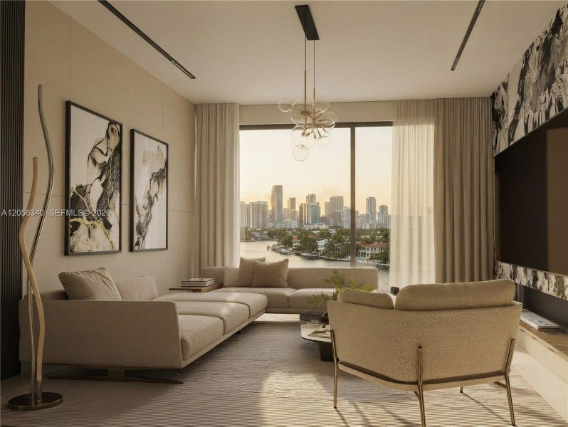 Furnished interior view inside a new home in , Fort Lauderdale (Image 10). Furnished interior view inside a new home in , Fort Lauderdale (Image 10).
