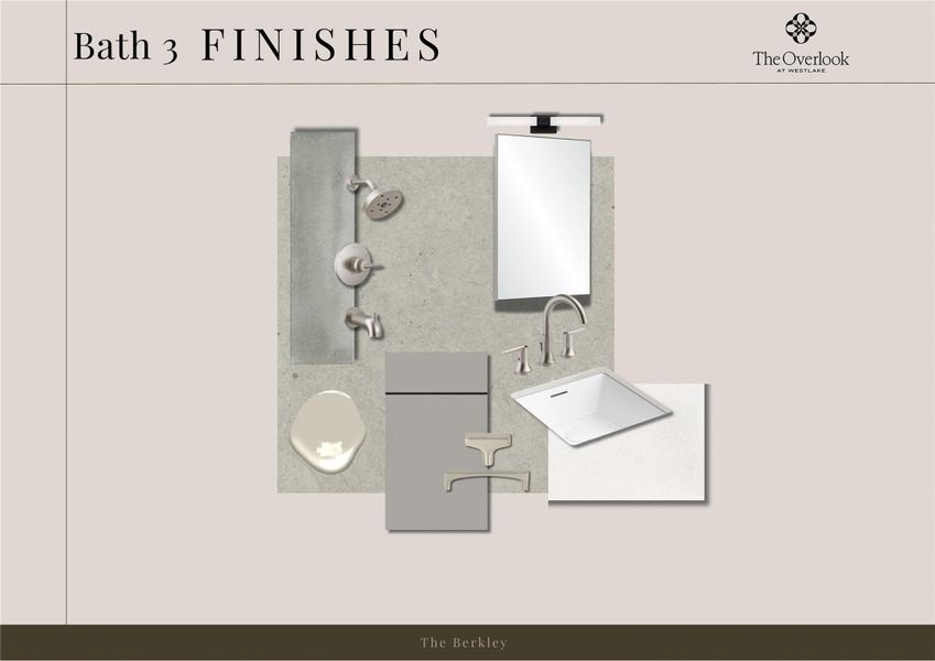 Sample of building materials used in homes in The Overlook at Westlake, Austin (Image 11).