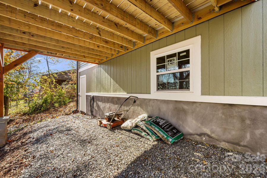 Exterior details and patio area of a home in , Morganton (Image 4). Exterior details and patio area of a home in , Morganton (Image 4).