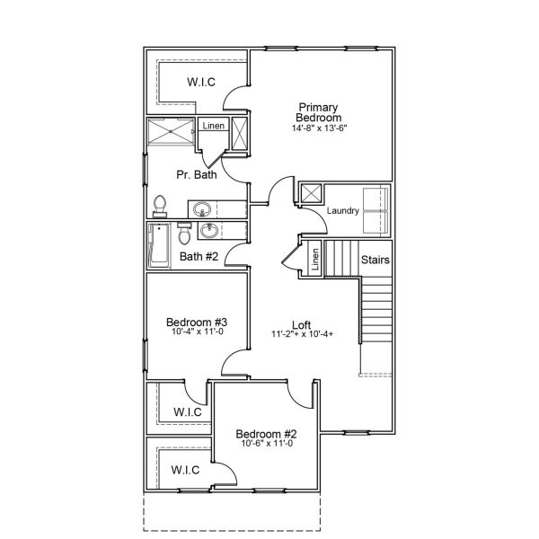 2D floor plan layout for the Kershaw - Genesis Value Collection by Mungo Homes in Killians Crossing, Blythewood, SC (Image 4).
