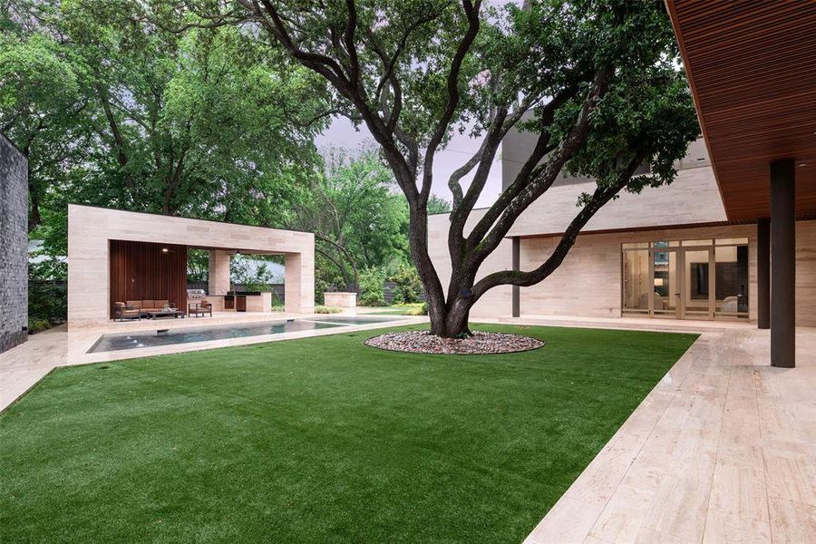Exterior details and patio area of a home in , Dallas (Image 22).
