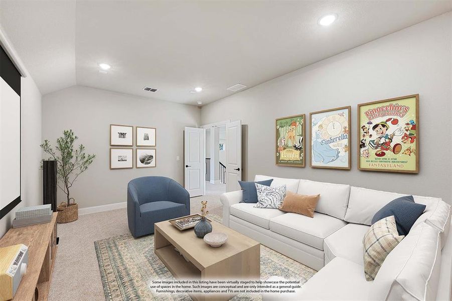 Furnished interior view inside a new home in Triple Diamond Ranch, Mansfield (Image 5).