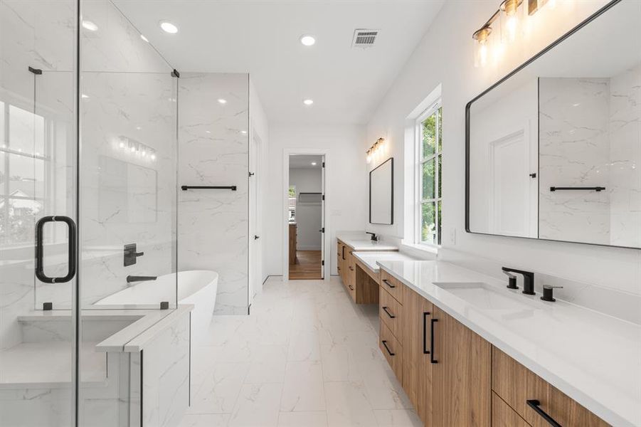 Furnished interior view inside a new home in , Dallas (Image 8).