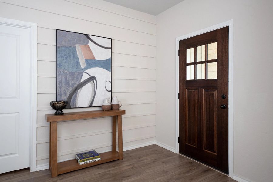 Representative furnished interior of a home built from the Jordan by Ashton Woods in Hennersby Hollow, San Antonio (Image 4).