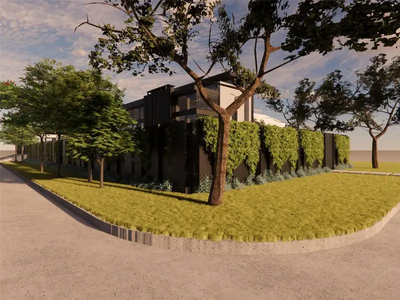 Exterior details and patio area of a home in , Austin (Image 3). Exterior details and patio area of a home in , Austin (Image 3).