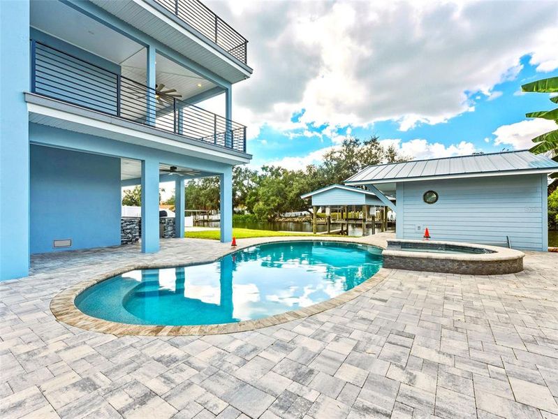 Exterior details and patio area of a home in , Tampa (Image 32). Exterior details and patio area of a home in , Tampa (Image 32).