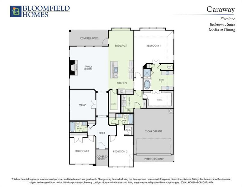 2D floor plan layout of this home in Ridgepoint, Midlothian, TX (Image 3).