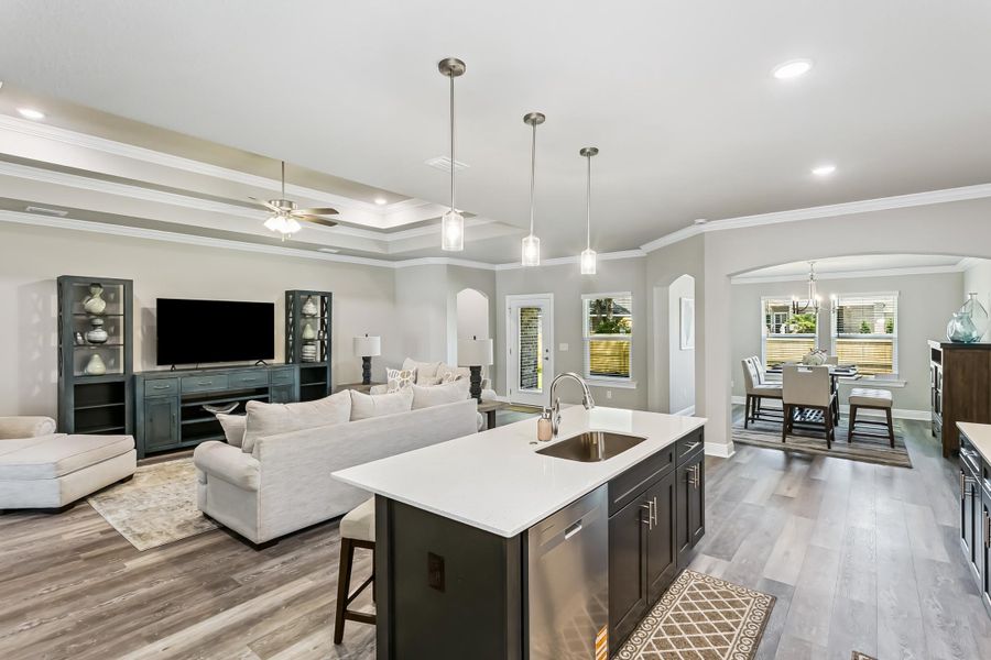 Furnished interior view inside a new home in Buckeyes Landing, Navarre (Image 11).