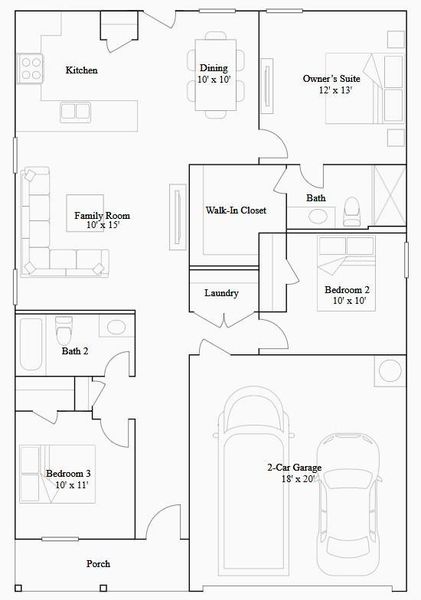 Representative picture of a home of the same floor plan. Representative picture of a home of the same floor plan.
