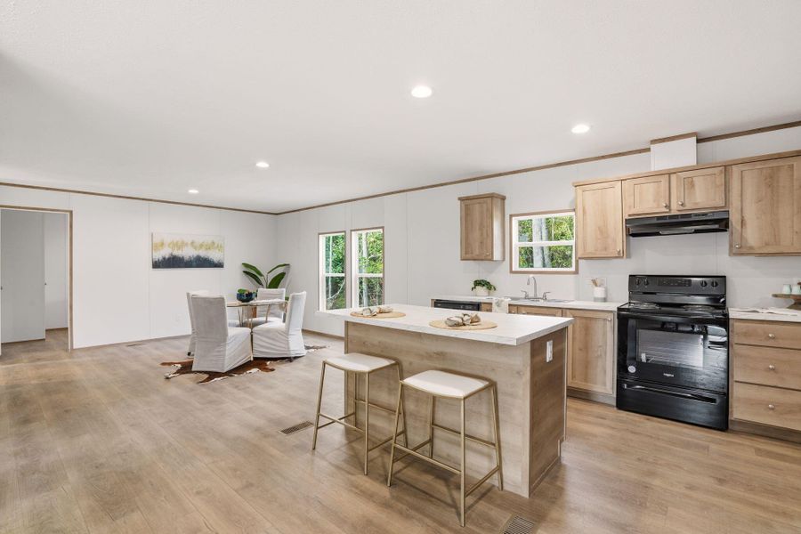 Furnished interior view inside a new home in , St. Stephen (Image 3).