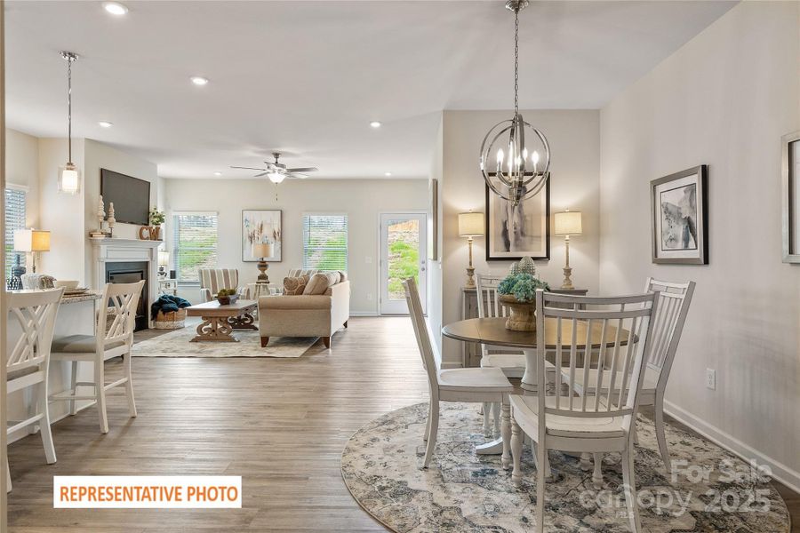 Furnished interior view inside a new home in Cedar Meadows, Monroe (Image 17).