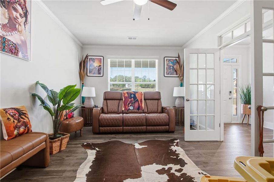 Furnished interior view inside a new home in , Newnan (Image 49).