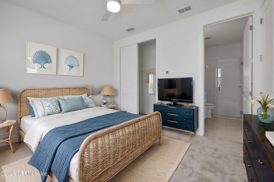 Furnished interior view inside a new home in North Beach Townhomes, Jacksonville Beach (Image 12). Furnished interior view inside a new home in North Beach Townhomes, Jacksonville Beach (Image 12).