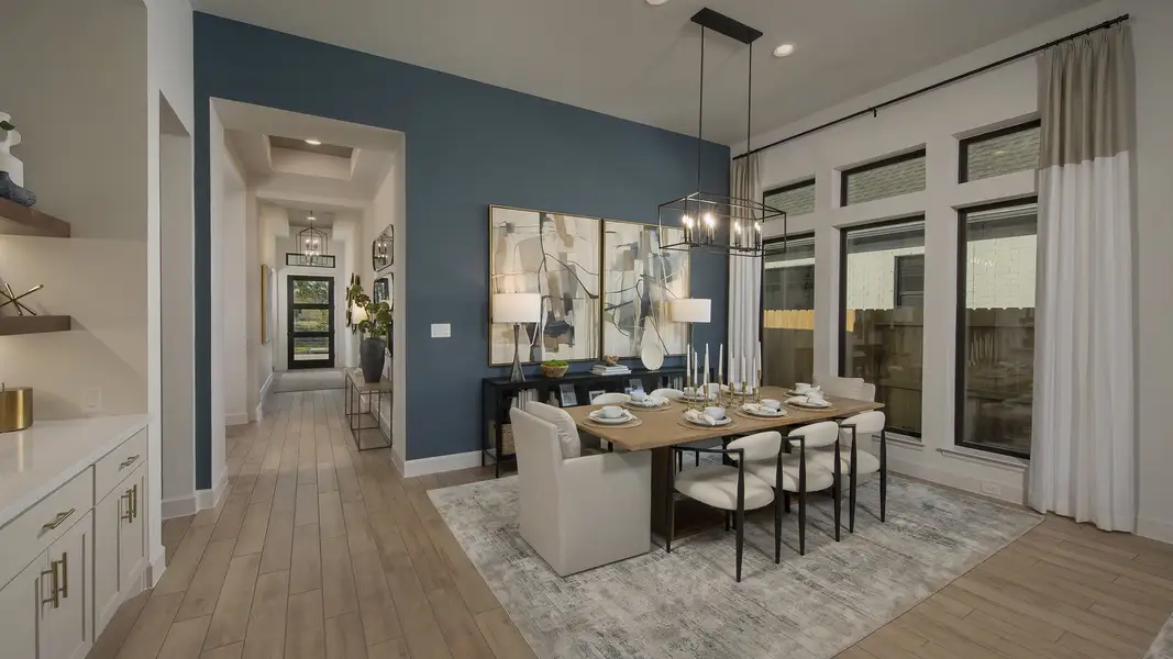 Representative furnished interior of a home built from the 3094W by Perry Homes in Santa Rita Ranch - Eldorado, Liberty Hill (Image 5). Representative furnished interior of a home built from the 3094W by Perry Homes in Santa Rita Ranch - Eldorado, Liberty Hill (Image 5).