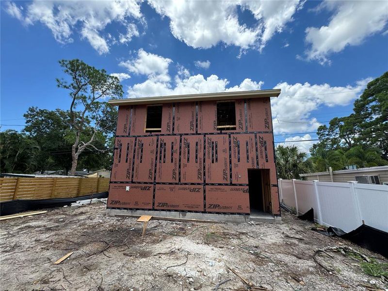 Detached ADU above a 2 car garage